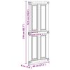 vidaXL Porta Corona Bianco 80 x 210 cm Legno multistrato