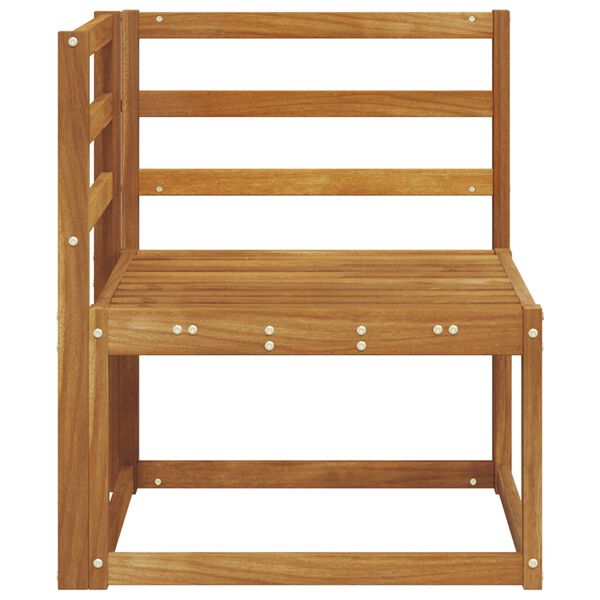 vidaXL Divano Angolare da Esterno Legno di Acacia Massello Naturale