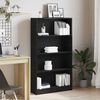 vidaXL Libreria a 4 Ripiani Rovere Nero 80x24x143 cm in Truciolato