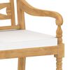 vidaXL Sedie Batavia con Cuscini 6 pz in Legno Massello di Teak