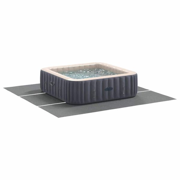 vidaXL Telo per Fondo Piscina Grigio chiaro 396 x 396 cm
