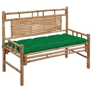 vidaXL Panca da Giardino con Cuscino 120 cm in Bamb&ugrave;