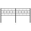 vidaXL Testiera in Metallo Nero 160 cm