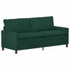 vidaXL Divano Verde Scuro 196 x 81 x 87,5 cm Velluto