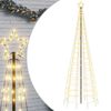 vidaXL Albero di Natale a LED con Punte 570 LED Bianco Caldo 300 cm