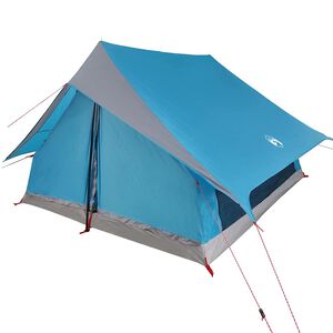 vidaXL Tenda Familiare con tetto Blu e Grigio 315 x 286 x 200 cm