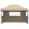 vidaXL Tenda Party Beige 279 x 410 x 315 cm Tessuto Oxford
