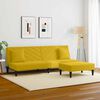 vidaXL Set di Divani 2 pz con Cuscini Giallo in Velluto