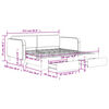 vidaXL Divano Letto Estraibile Cassetti Grigio Chiaro 90x190cm Tessuto