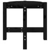 vidaXL Tavolino da Salotto Nero Ø 52,5x45 cm in Legno Massello di Pino