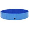 vidaXL Piscina per Cani Pieghevole Blu 160x30 cm in PVC