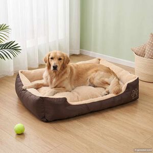 vidaXL Lettino per Cani Marrone e Beige XXL