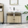 vidaXL Mobile Lavabo Bagno Rovere Sonoma 80x30x60 cm Legno Multistrato