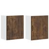 vidaXL Pensili da cucina 2 pz finitura Lucca in rovere affumicato in Legno Multistrato
