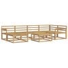 vidaXL Set di divani da esterno 7 pcs Bianco Legno di Acacia Massello