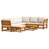 vidaXL Set Salotto da Giardino 8 pz con Cuscini Legno Massello Acacia