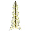 vidaXL Albero di Natale con 100 LED Bianco caldo 120 cm Rattan