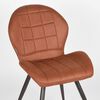 LABEL51 Sedie da Pranzo 2 pz Sil 51x64x87 cm Cognac in Microfibra