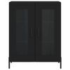 vidaXL Credenza Nera 69,5x34x90 cm in Legno Multistrato