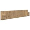 vidaXL Testata con Comodino 3 pz Rovere artigianale