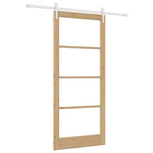 vidaXL Porta scorrevole Naturale 93 x 211 cm