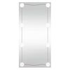 vidaXL Specchio da Parete con Luci LED 30x60 cm Vetro Rettangolare