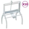 vidaXL Trappole per Talpe 10 pz Argento Acciaio Zincato