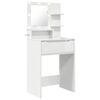 vidaXL Tavoli da Trucco per Camera da Letto con cassetto Bianco Lucido