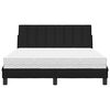 vidaXL Letto con Materasso Hanko Nero 140x190 cm in Tessuto