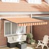 vidaXL Tenda Retrattile Giallo e Arancione 350 x 250 cm