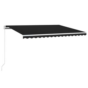 vidaXL Tendone manuale 4 x 3,5 m Antracite 100% Poliestere
