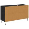 vidaXL Credenza Rovere Nero 100 x 36 x 60 cm Legno multistrato