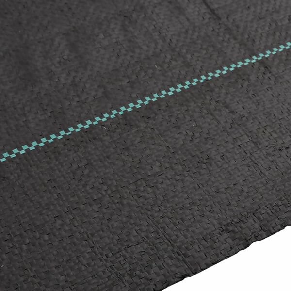 vidaXL Membrana Antierbacce Nera 4x25 m in PP