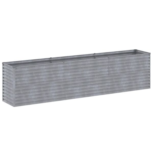 vidaXL Letto rialzato da giardino 291x50x69 cm in acciaio Corten