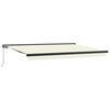 Tenda retrattile 400 &times; 300 cm Tela e Alluminio Crema e Grigio