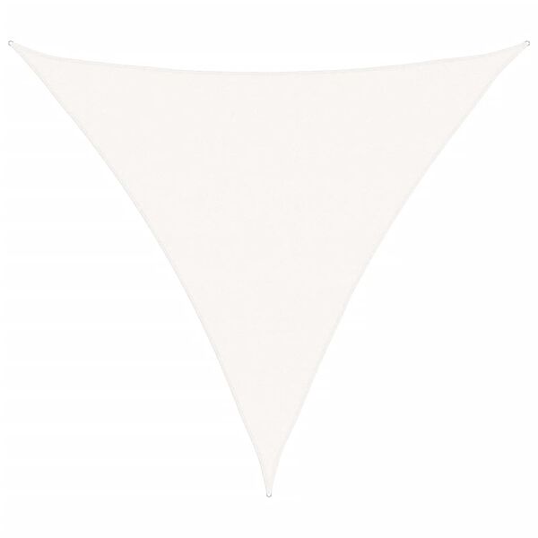 vidaXL Vela Parasole HDPE Triangolare 5x5x5 m Bianca