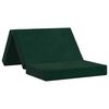 vidaXL Divano Letto Pieghevole 80 x 67 x 45 cm Verde Scuro
