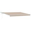 vidaXL Tenda Retrattile Beige 400 &times; 300 cm Poliestere e Metallo