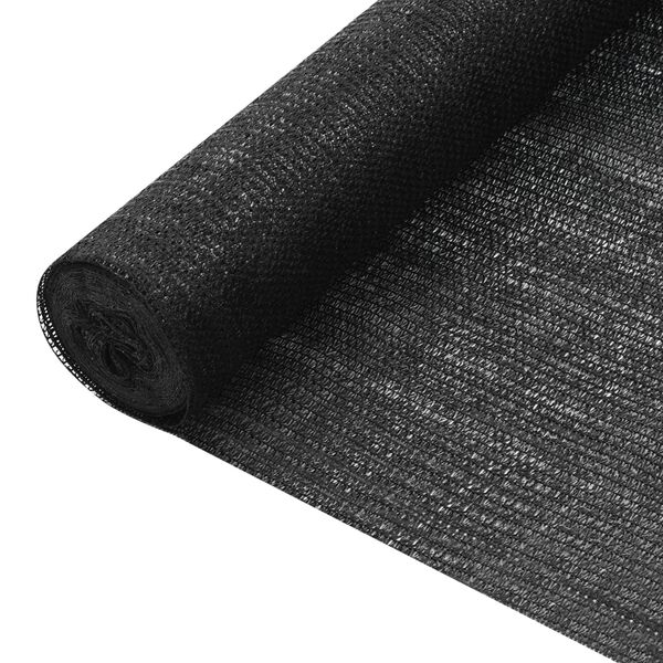 vidaXL Rete per Privacy Nera 1,5x25 m in HDPE 75 g/m&sup2;
