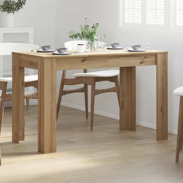 vidaXL Tavolo da Pranzo Rovere Artigianale 120x60x76 cm in Truciolato