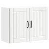 vidaXL Pensile da Cucina Lucca Bianco in Legno Multistrato