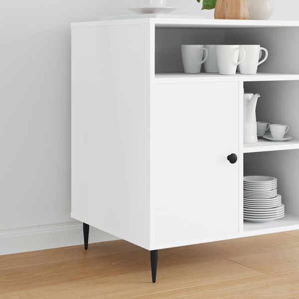 vidaXL Piedini per mobili 2 pcs Nero &Oslash; 40 x 98 mm Ferro