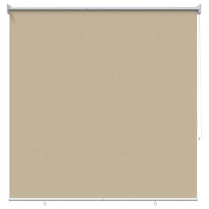 vidaXL Tenda da sole a rullo con protezione UV Beige Poliestere