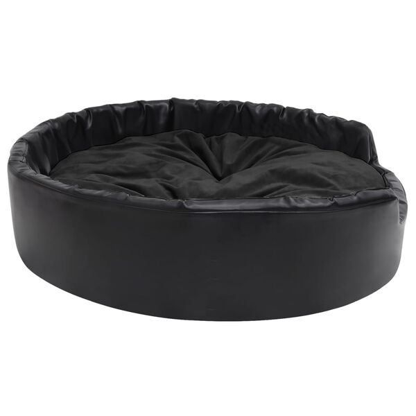 vidaXL Lettino per Cani Nero 99x89x21 cm in Peluche e Similpelle