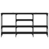 vidaXL Tavolo consolle Rovere nero 160 x 29 x 80 cm Legno multistrato