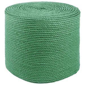vidaXL Corda di Juta 6 mm Verde 100% juta Tossa