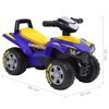 vidaXL Quad Cavalcabile per Bambini Buon Anno Blu
