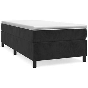vidaXL Struttura Letto a Rete a Molle Nero 90x200 cm in Velluto