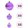 vidaXL Palline di Natale 100 pz Lilla &Oslash;3/4/6 cm