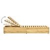 vidaXL Lettino da Giardino con Tavolino Cuscino Legno Pino Impregnato